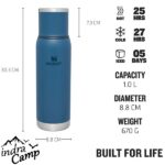 ابعاد فلاسک استنلی Adventure To-Go Vacuum Bottle