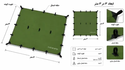 تارپ چیست؟ راهنمای کامل انتخاب، نصب و استفاده از تارپ در کمپینگ و بوشکرفت